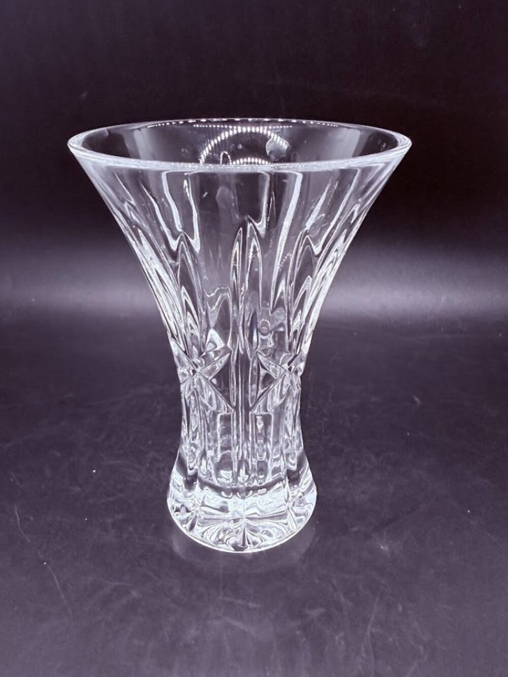 Vintage Waterford Society 1996 Crystal Flared Posy Bud Vase 4 3/8”